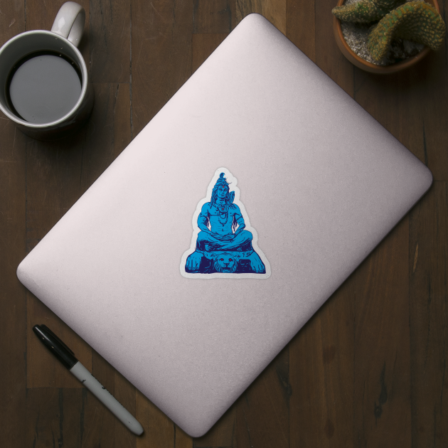 Shiva Meditate Adiyogi Mahadev Aum namah shivaya by alltheprints